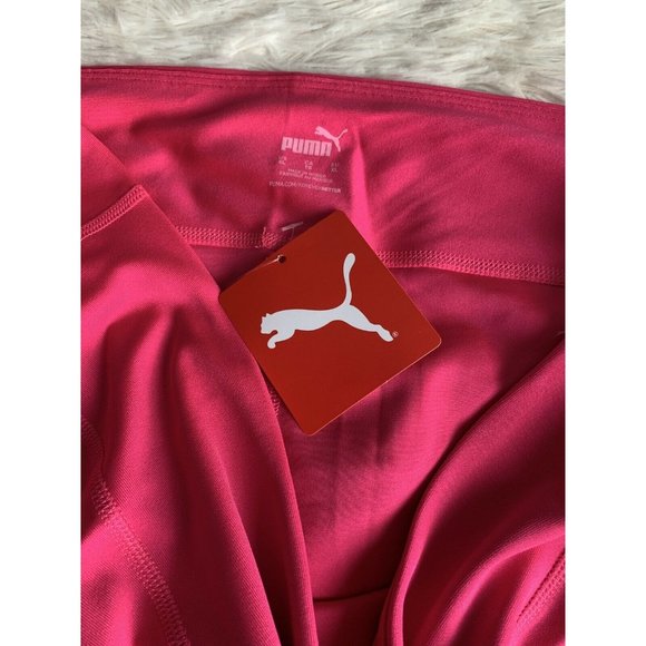 Women’s active Shorts Size XL Puma attitude Glowing Pink White - Picture 9 of 11